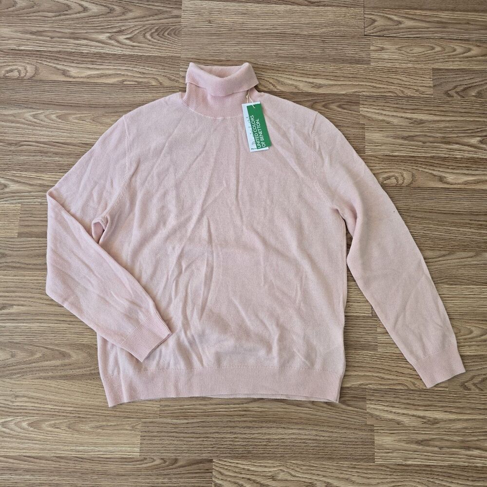 United Colors of Benetton  Virgin Pure Wool High Neck Sweater Women's Size XL